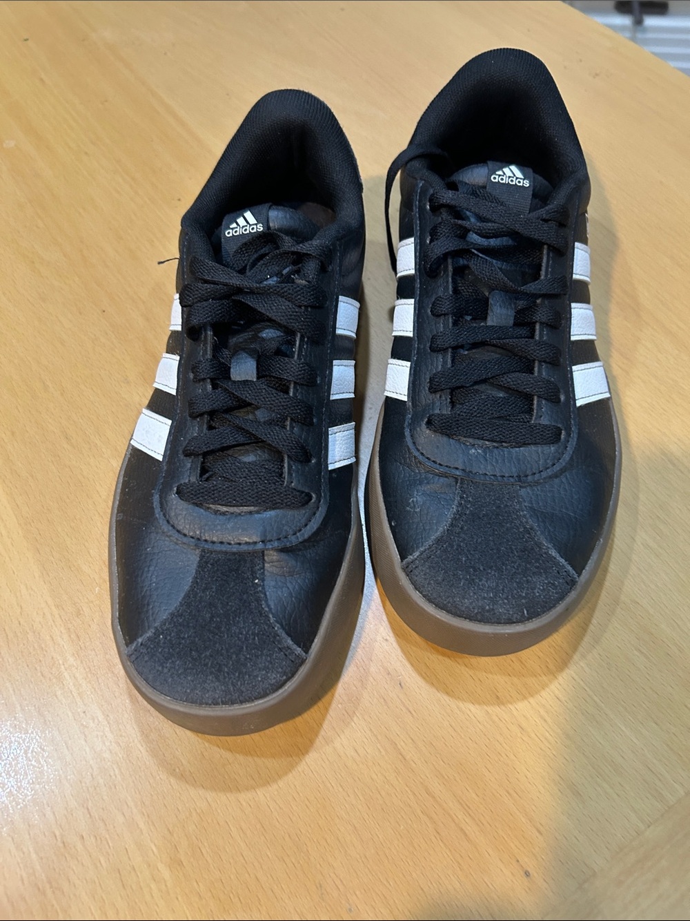 adidas Black and White Low-Top Athletic Sneakers